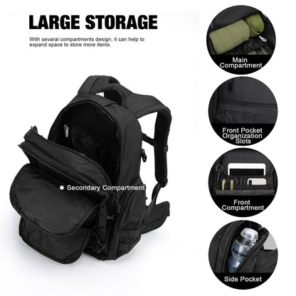 Mardingtop Taktischer Militär Rucksack Wanderrucksack - 40L