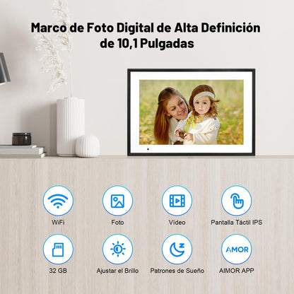Smart WiFi Digitaler Bilderrahmen 10.1 Zoll IPS HD – 32GB