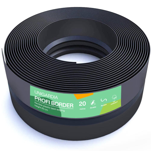 Flexible Rasenkante Kunststoff schwarz – 20m x 20cm Beeteinfassung