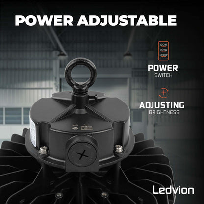 Ledvion UFO LED Hallenstrahler Dimmbar 120-160-200W IP65