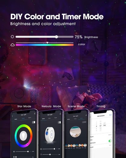 SUPPOU SK20 LED Sternenhimmel Projektor, Smart Nachtlicht mit WLAN