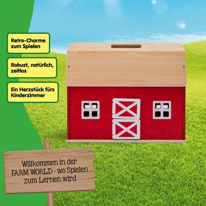 Schleich FARM WORLD Grosser Bauernhof aus Holz, Spielset 42602