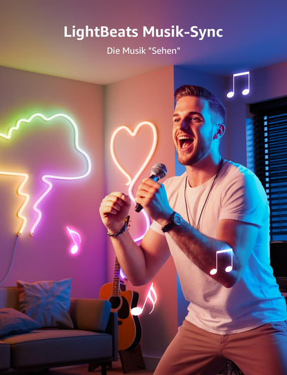 Lepro Neon LED Strip 6m - Smart RGB App-Steuerung