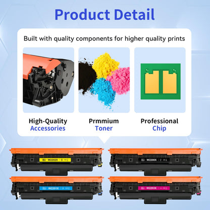 myCatridge 220X 220A HP kompatibler Toner 4-Pack mit Chip