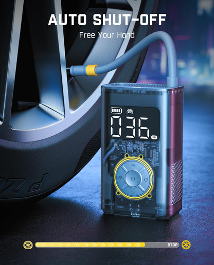 Fanttik X9 Pro Elektrische Luftpumpe, 150 PSI, Mechanisches Grau
