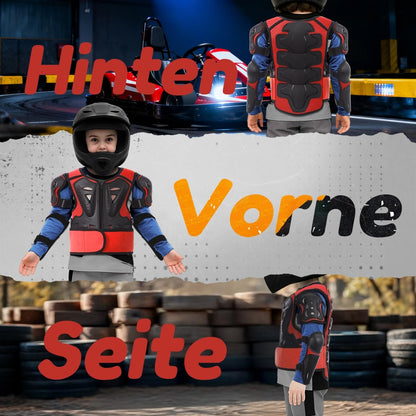 yeesport Kinder-Protektoren-Set Brustpanzer, Knie- und Ellbogenschoner