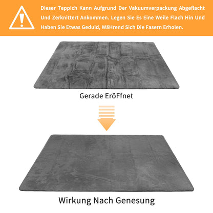 Sour Lemon Weicher Teppich Kaninchenfell – 160x230cm