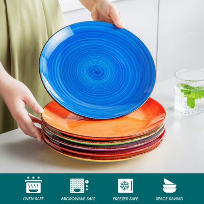 vancasso BONITA Speiseteller-Set, Steingut, 6-teilig, Ø 27 cm