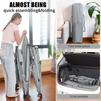 Heyo.Ja Grosser Spielhof Faltbares Laufgitter 120x160cm