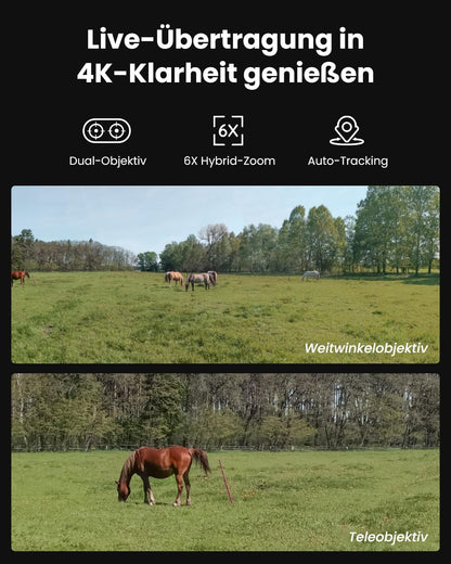 Reolink TrackMix LTE Trail 4K Wildkamera mit Solarpanel und SIM-Karte