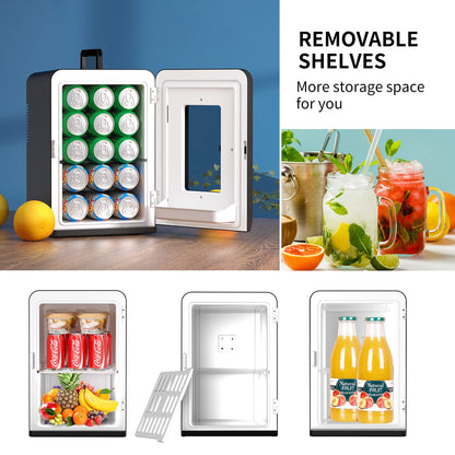 Cumeod Mini Kühlschrank 15L Kühl- & Heizbox – Schwarz