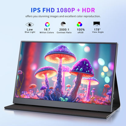 MOMODS 15.6 Zoll Tragbarer Monitor – Full HD IPS HDR