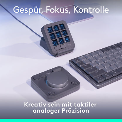 Logitech MX Creative Console Programmierfeld – Graphit