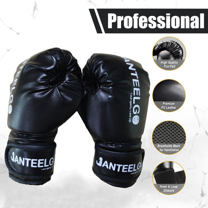 JanTeelGO Boxsack Kinder 150 cm aufblasbar mit Boxhandschuhen