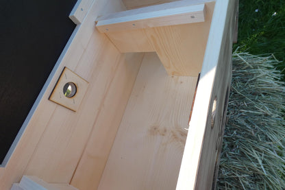 easytouch Igelfutterhaus Sichtfenster – edel geflammt, ohne Boden