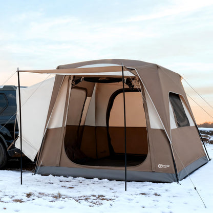 PORTAL Heckzelt 4-5 Personen – 2-in-1 Auto & Sonnensegel