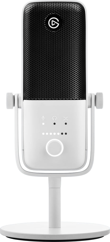 Elgato Wave:3 USB Kondensatormikrofon für Streaming - Weiss. Kompaktes Kondensatormikrofon für professionelle Sprachaufnahme beim Streaming.