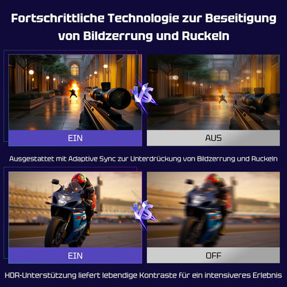 Amzfast AMZG27C1 Pro Curved Gaming Monitor - 27" FHD 240Hz