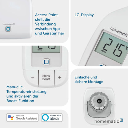 Homematic IP Smart Home Starter Set Mini Heizen – Heizungssteuerung Basic