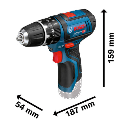 Bosch Professional GSB 12V-15 Akku Schlagbohrschrauber Set