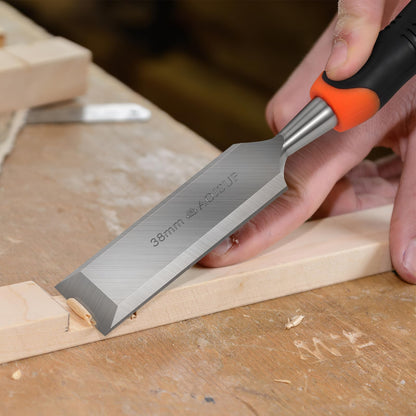 AojSup Stechbeitel-Set für Holz, 6-teilig, mit Schleifstein