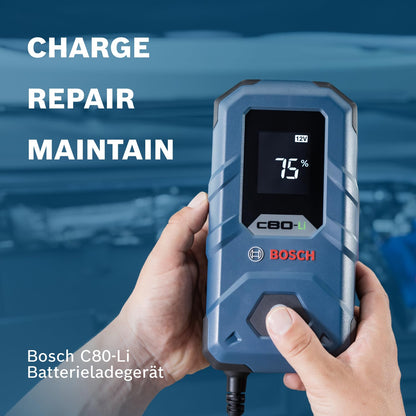 Bosch C80-Li Batterieladegerät 15A - 6V/12V & Lithium (LiFePO4)