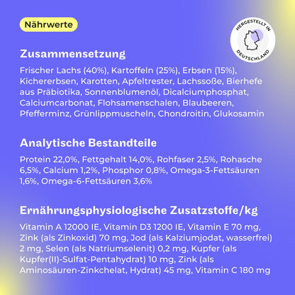 HEY HOLY Trockenfutter Bulldoggen Getreidefrei Lachs 14kg