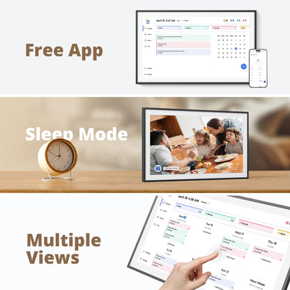 Dragon Touch 21.5 Zoll Digitaler Wandkalender - Schwarz