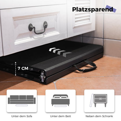 Byliable Klapptisch Outdoor-Tisch 120cm Höhenverstellbar – Schwarz