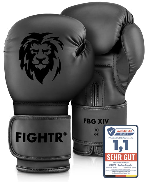 FIGHTR Boxhandschuhe für Boxen, MMA, Muay Thai & Kickboxen, 8–16 oz aus Kunstleder