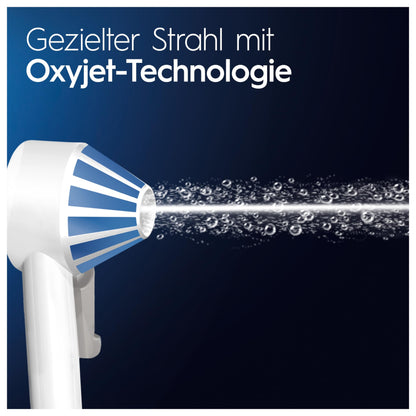 Oral-B AquaCare 4 Munddusche - Kabellos, Weiss/Blau