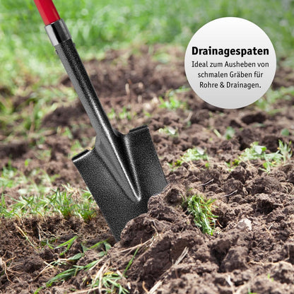 WALTER Spaten-Set 3-teilig, Kombispaten, Drainagespaten, Wurzelspaten