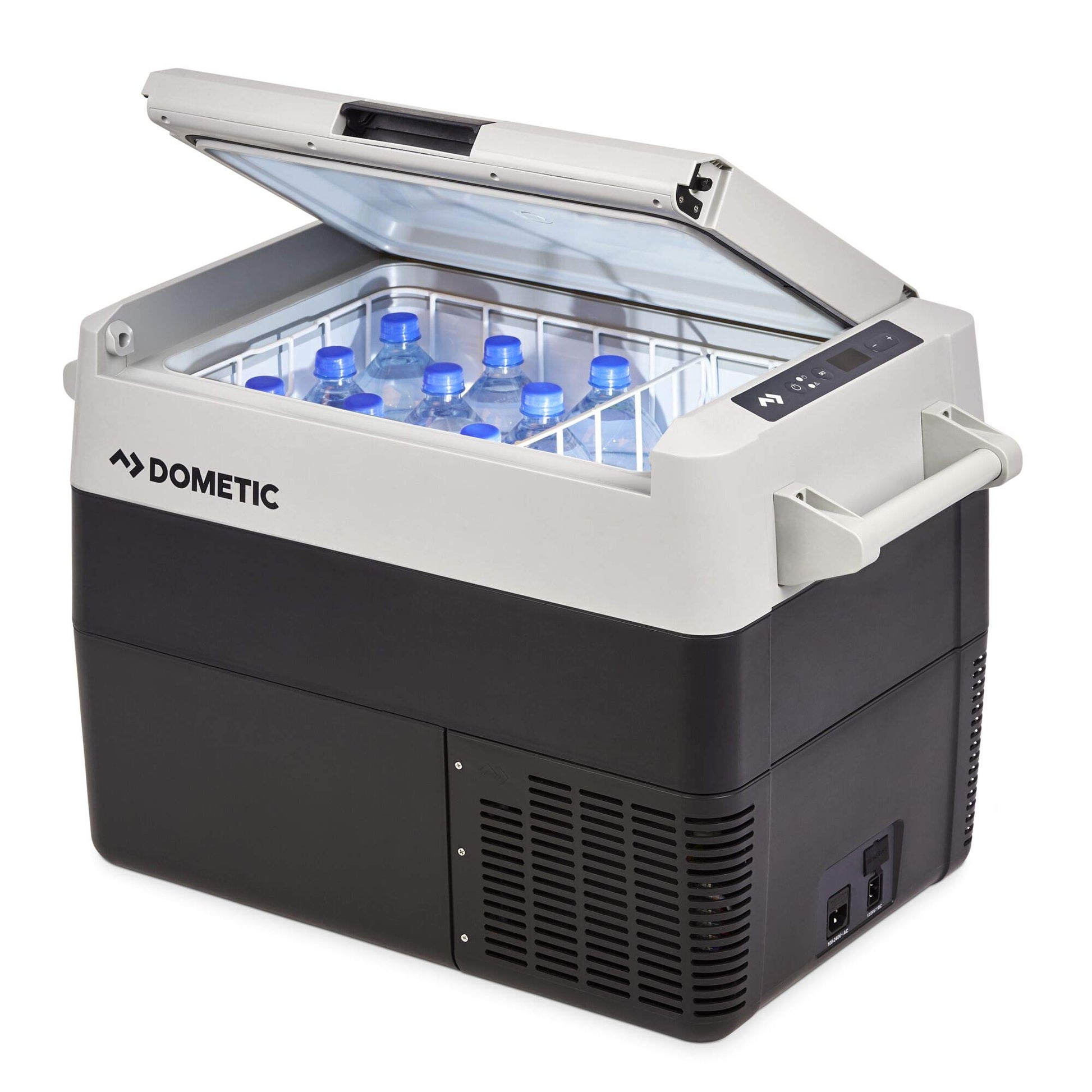 DOMETIC CoolFreeze CFF 45. Graue 38L Kompressor-Kühlbox. Kühlt und gefriert Lebensmittel und Getränke mobil.