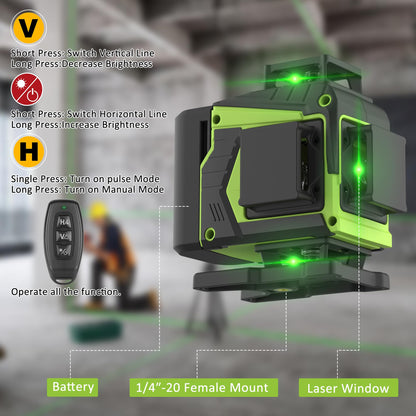 Vincona Kreuzlinienlaser MW3-16G 4x360° 16 Linien selbstnivellierend