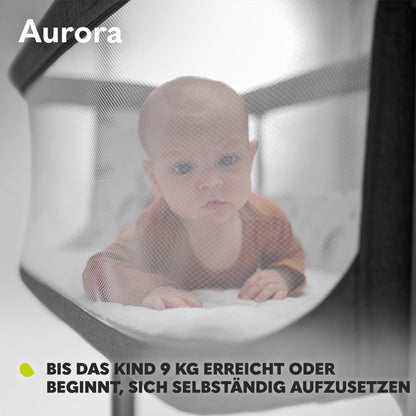 Lionelo Aurora 3-in-1 Babybett & Beistellbett – bis 9 kg