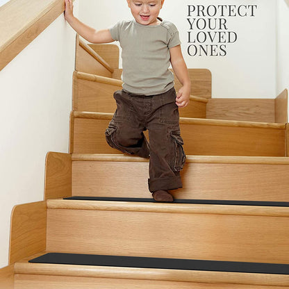 GOYLSER Anti-Rutsch Treppenmatten selbstklebend Schwarz 76x20cm 15 Stk.