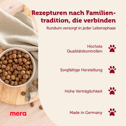 MERA essential Soft Brocken Hundefutter trocken mit Geflügel, 12,5 kg