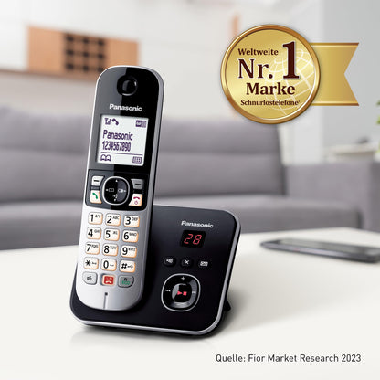 Panasonic KX-TG6864GB Schnurlostelefon 4 Mobilteile AB - Schwarz-Silber