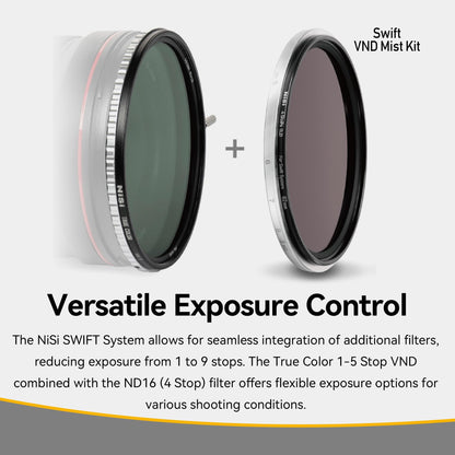 NiSi Swift VND Mist Kit 95mm – ND & Mist Filter Set