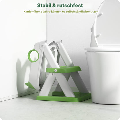 Rabb 1st Toilettenleiter für Kinder, 2-in-1 Toilettensitz mit Treppe