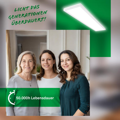 BRILONER LED Deckenleuchte Panel flach – 98cm Weiss