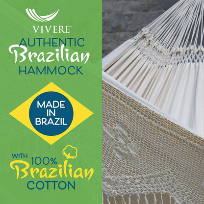Vivere Original Brasilianisch Hängematte – Doppel – Antique