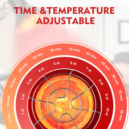 Cozion Rotlicht-Infrarotlampe 150W – Wärmestrahler mit Timer