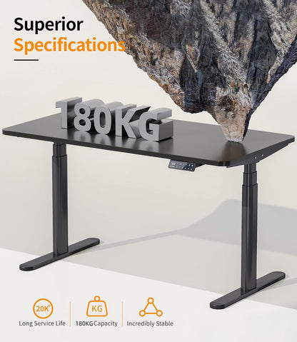 MAIDeSITe EL2 Plus Art elektrisches Schreibtischgestell, oval