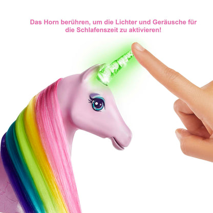 Barbie Dreamtopia Magisches Zauberlicht Einhorn – Spielset GWM78