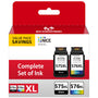 Kompatibel für Canon PG-575XL CL-576XL Patronen Pixma TS3550i. Schwarze und dreifarbige Tintenpatronen zum Drucken.