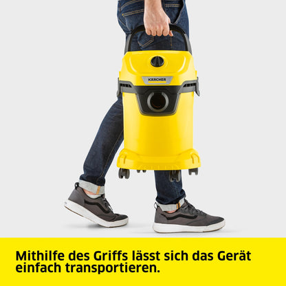 Kärcher WD 3 V-17/4/20 Nass-/Trockensauger, 1000 W, 17 l