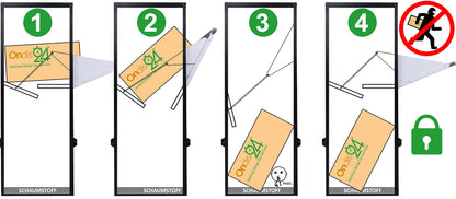 Ondis24 Korona Paketbox, Paketbriefkasten mit Paketsafe, Schwarz