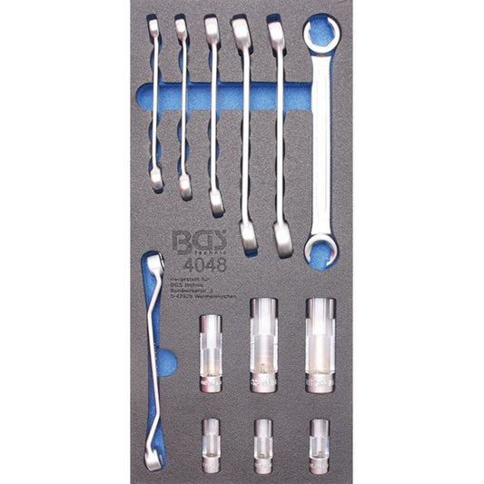 BGS 4048 Werkstattwageneinlage Ringschlüssel & Spezial-Einsätze 10mm