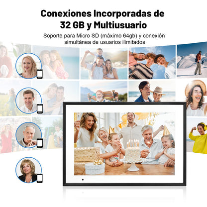 Smart WiFi Digitaler Bilderrahmen 10.1 Zoll IPS HD – 32GB